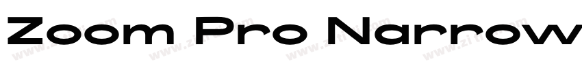 Zoom Pro Narrow Bold字体转换 Zoom Pro Narrow Bold字体转换